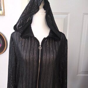ZARA OPEN WEAVE KNIT BOMBER PERFECT OVER  A BIKINI, LBD, T-SHIRT-EVERYTHING! 15$